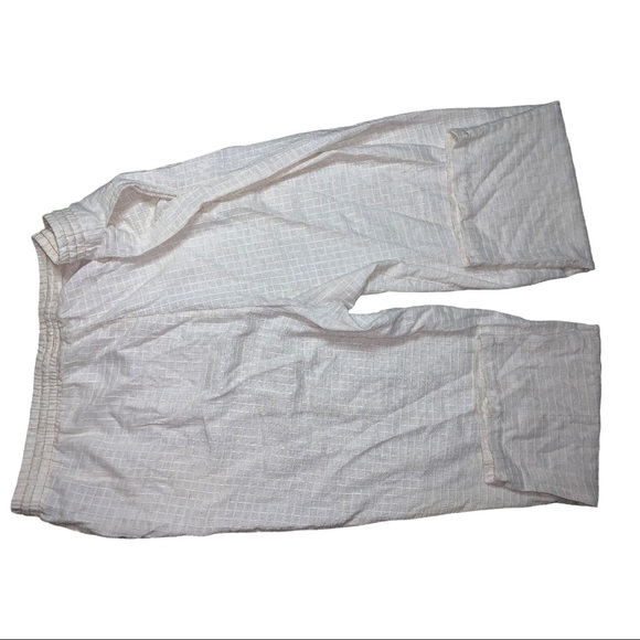 Club Z Collection Beige Lounge Pants Sz 3X Textured Drawstring Elastic Waist - Picture 6 of 16